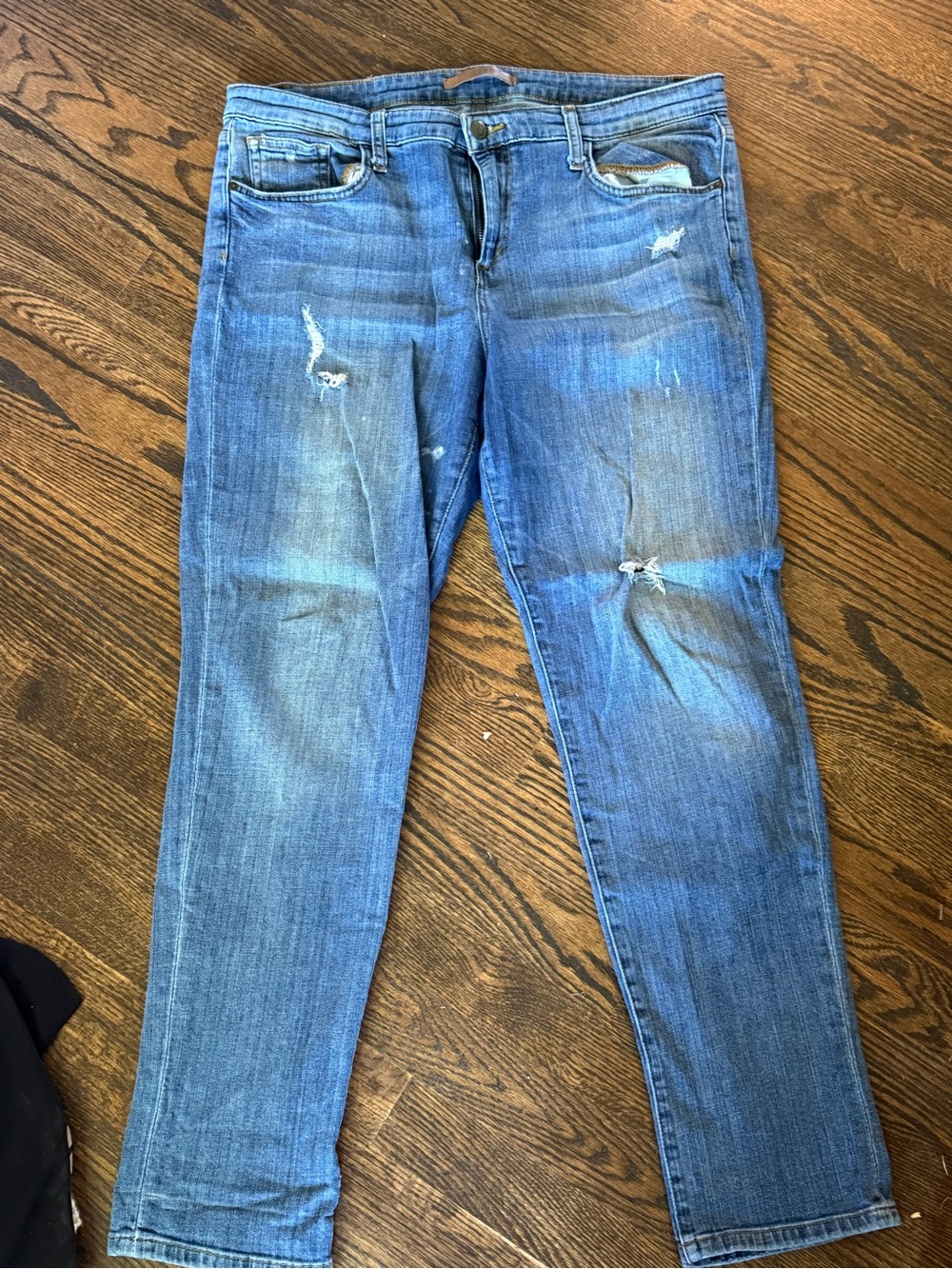 Joe's Jeans Skinny Distressed Blue Denim
